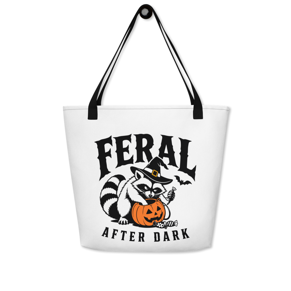 Feral After Dark Trick Or Treat Tote Bag