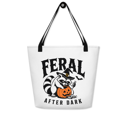 Feral After Dark Trick Or Treat Tote Bag